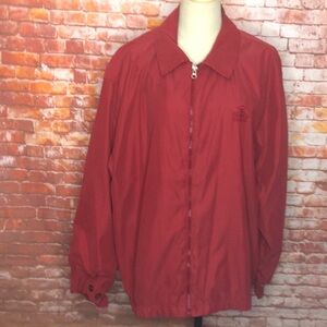 Pebble Beach Water Resistant Red Golf Windbreaker